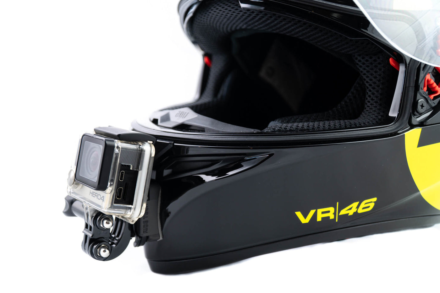 agv k5 gopro mount K1S Chin Kits Made for K1 S Helmet Camera Mount Kit Carbon Fiber Load Bearing Patch Adjustable Camera Bracket Compatible with Hero Ins360 DJI Action Cams (Carbon view that delivers the clarity you need for uploading AGV K6 GoPro Chin Mount