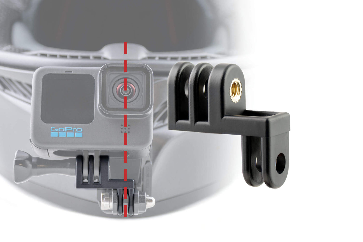 lens alignment adapter center centering offset mount for gopro dji insta360