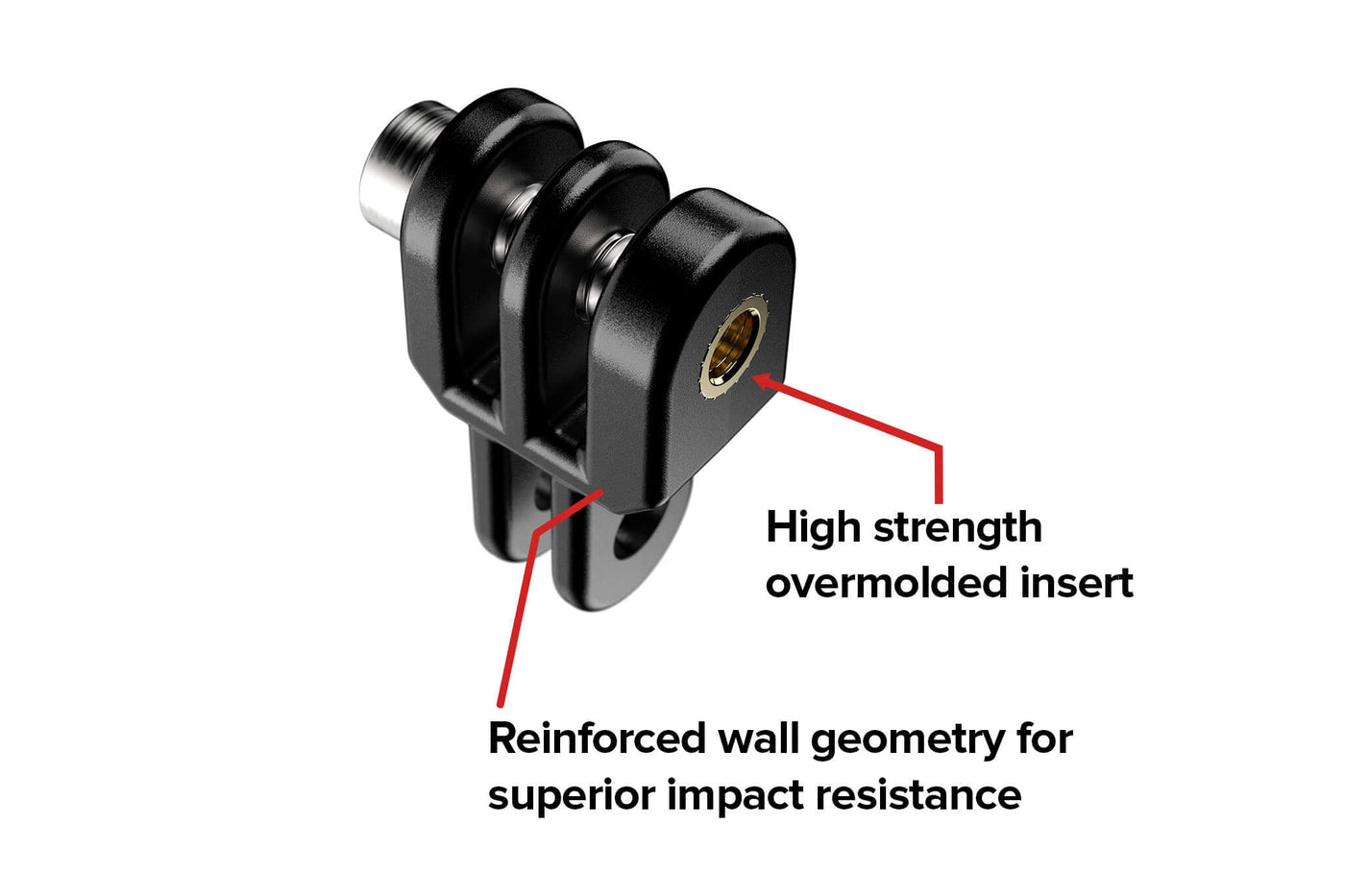 short straight extension pivot for gopro dji insta360
